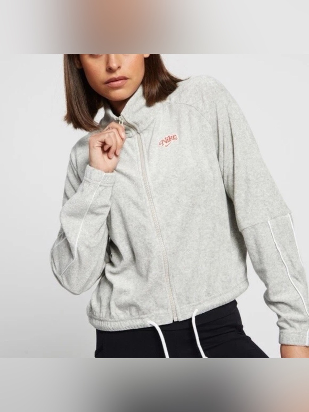 Nike Sportswear Retro Vintage Terry Cloth Zip-Up Sweatshirt Small